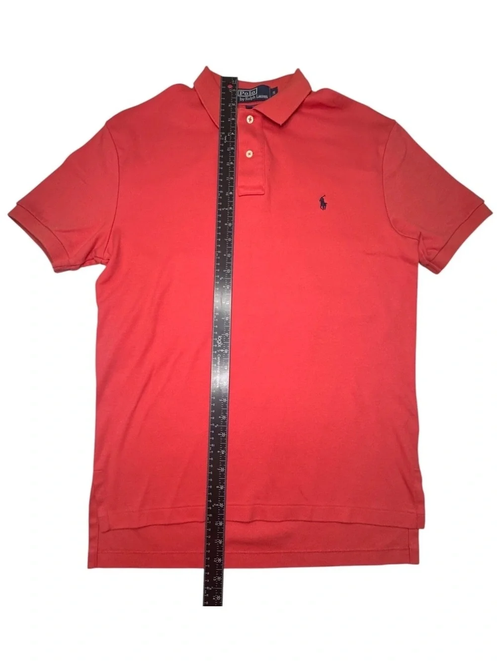 Polo Ralph Lauren Polo Shirt Mens Small Red Coral Short Sleeve Cotton Pony Logo
